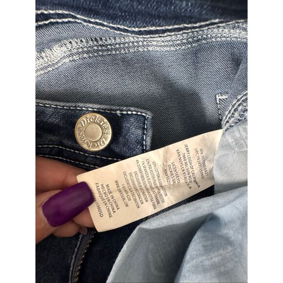 Dickies Women’s Carpenter Jeans Size 31/26 Dark Wash Utility Workwear Straight L - Picture 3 of 12